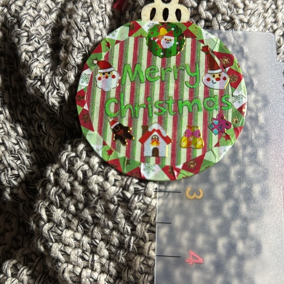 New Handmade 3”x3” wooden “Merry Christmas” tree ornament $11 - Picture 5 of 6